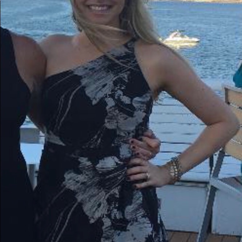 H by Halston one-shoulder dress. Size 2.